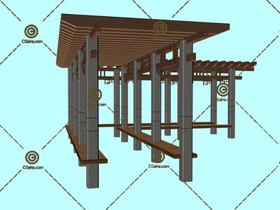 景觀鋼結構廊架多少錢一平米（景觀鋼結構廊架價格） 鋼結構網架設計 第1張