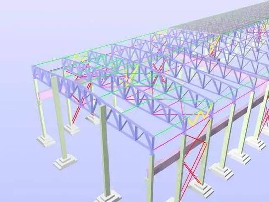 鋼結構廠房簡圖（鋼結構廠房施工流程介紹） 結構機械鋼結構施工 第1張