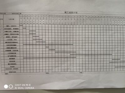 加油站施工計劃表 結構機械鋼結構施工 第1張