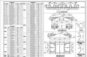 閣樓鋼架施工圖紙圖片高清大圖