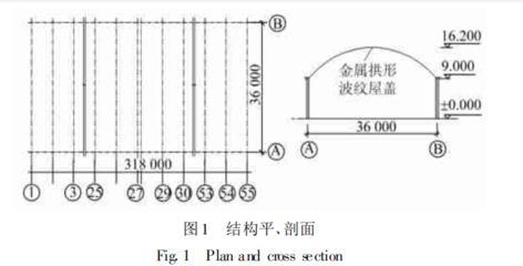 24米跨度鋼結構用多大型鋼作柱子合適 建筑施工圖設計 第1張